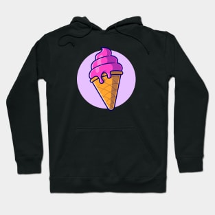 Ice Cream Cone Cartoon Hoodie